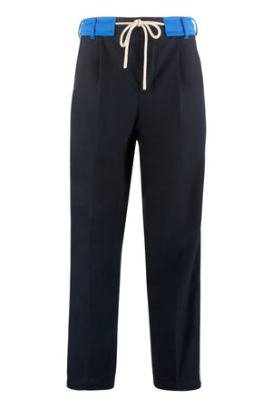 Contrast side stripes trousers-0